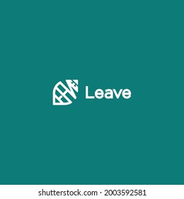 simple leaf vector illustration logo