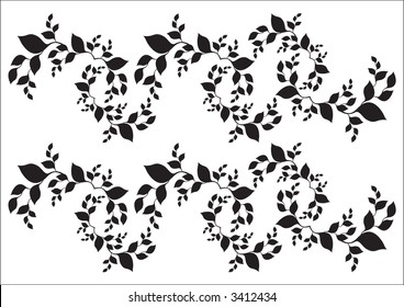 Simple leafs shadow fashion design