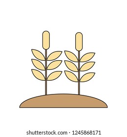 simple leaves graphics logo
