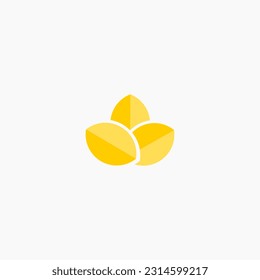 Simple leaves illustration, minimalis vector design