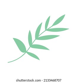 simple leaves, leaf graphic green color