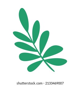 simple leaves, leaf graphic green color