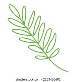 simple leaves outline, leaf graphic line