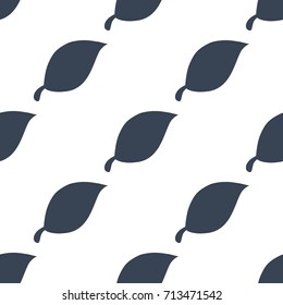 Simple Leaves Seamless Pattern Background. Vector illustration