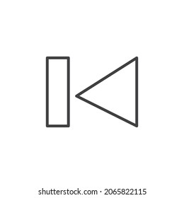 Simple Left Arrow Design, Direction Concept