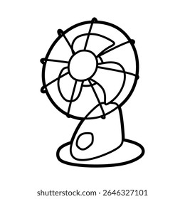 simple left facing table fan image
