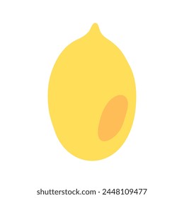 Simple lemon fruit icon design