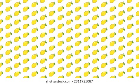 Simple lemon pattern design background.