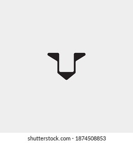 Simple Leopard Face Geometrical Logo Vector Design