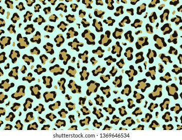 Simple Leopard pattern design. Animal print vector illustration background. Wildlife fur skin design illustration for web, home decor, fashion, surface, graphic design