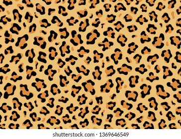 Simple Leopard pattern design. Animal print vector illustration background. Wildlife fur skin design illustration for web, home decor, fashion, surface, graphic design