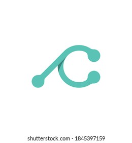 Simple Letter AC Logo Design Template, Simple Ca Logo Design Template, great for all kinds of technology-based businesses