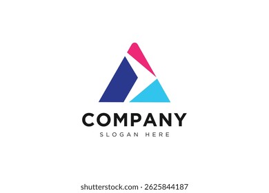 simple letter a arrow logo icon vector design template concept