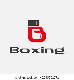 Simple Letter B Boxing Logo Stock Vector (Royalty Free) 2035851371 ...