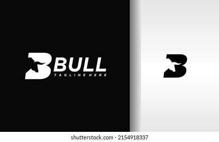 simple letter B bull logo