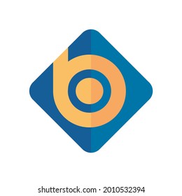 Simple letter B and dot logo. This image can be used simple logo or simple symbol