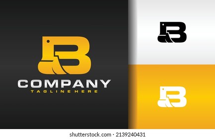 Simple Letter B Excavator Logo Stock Vector (Royalty Free) 2139240431 ...