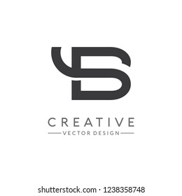 Simple letter B logo design Vector