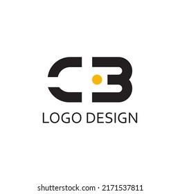 simple letter C B for logo company design