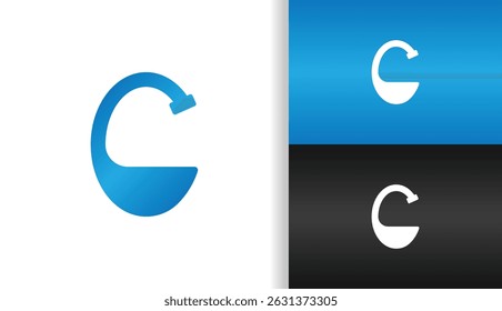 SIMPLE LETTER C LOGO COMBINATION FAUCET IN BLUE COLOR