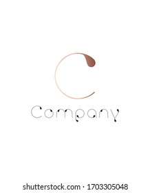 Simple letter C logo design template, vector logo for business and company identity 
