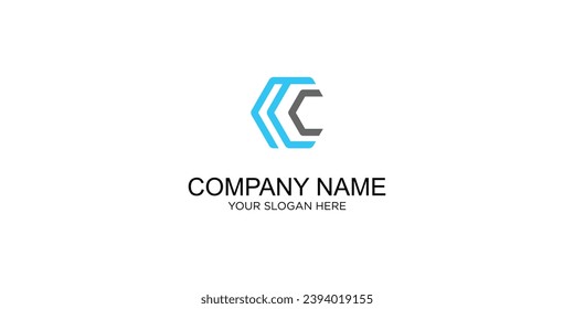 Diseño sencillo de logotipo C con estilo moderno y elegancia | vector premium