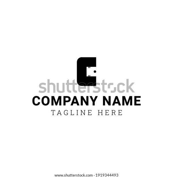 Simple letter C logo design with a piston in the\
middle, fits well with any business or automotive-related matter\
and the letter C