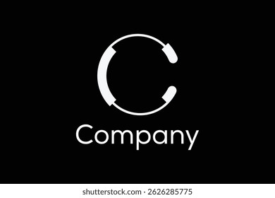 simple letter c logo icon vector design template concept