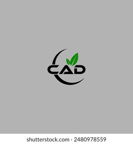 Simple Letter CAD logo design template vector illustration. Alphabet Letter CAD Technology Logo Design Pixel Element.