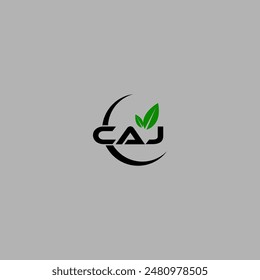 Simple Letter CAJ logo design template vector illustration. Alphabet Letter CAJ Technology Logo Design Pixel Element.