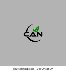 Simple Letter CAN logo design template vector illustration. Alphabet Letter CAN Technology Logo Design Pixel Element.
