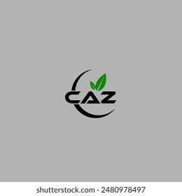 Simple Letter CAZ logo design template vector illustration. Alphabet Letter CAZ Technology Logo Design Pixel Element.
