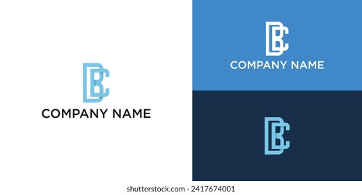 einfacher Buchstabe cb logo.monogram bc Vektorlogotype