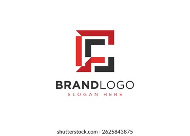 simple letter cf with fc logo icon vector design template concept