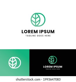 Logotipo de letra D simple