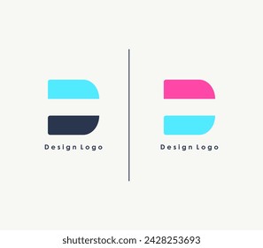 Logotipo de letra D simple. Diseño de logotipo de letra D.