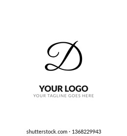 Simple Letter D Logo icon Vector