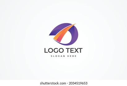 Simple Letter D logo template vector design