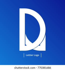 Simple Letter D Logotyp Design