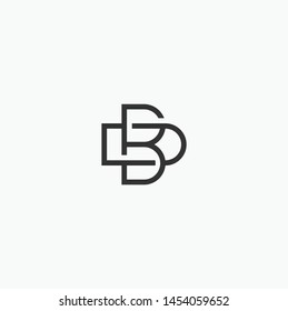 Simple letter DB design logo concept, BD logo design Vector