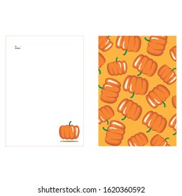Simple Letter Design from a Orange Pumpkin
