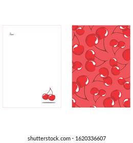 Simple Letter Design from a Red Cherry