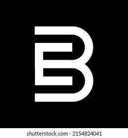 Simple Letter E B Logo Design Stock Vector (Royalty Free) 2154824041 ...