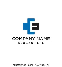 Simple Letter E Health Logo Design