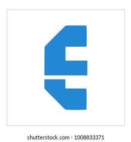 Simple letter e logo