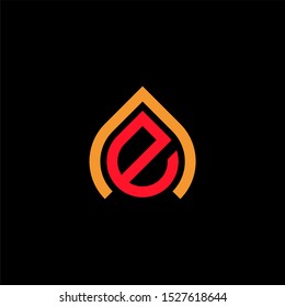 simple letter ea which forms oil logo