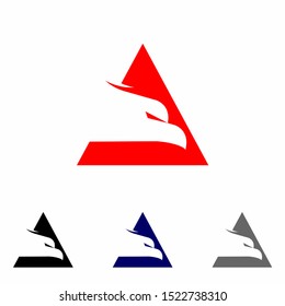 Simple Letter Eagle logo design