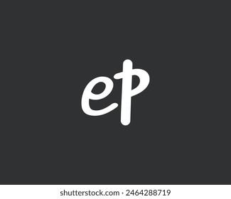 Simple Letter EP Logo Design Vorlage