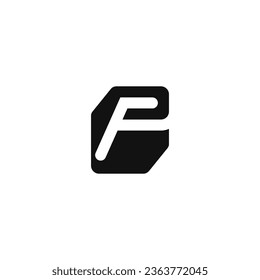 Simple Letter F Box Logo Template