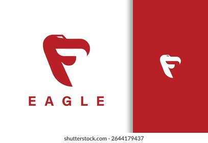 SIMPLE LETTER F EAGLE LOGO